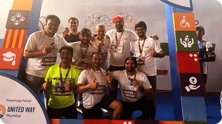 Ambitians joined thousands of participants at the Tata Mumbai Marathon (TMM) 2026, starting their day early for a cause that matters